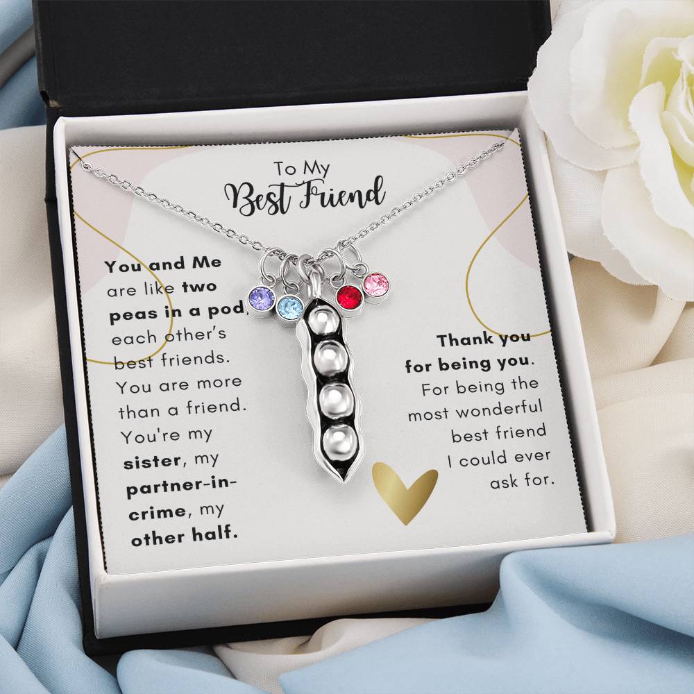 Best Friend, You And Me - Pea Pod Necklace 002