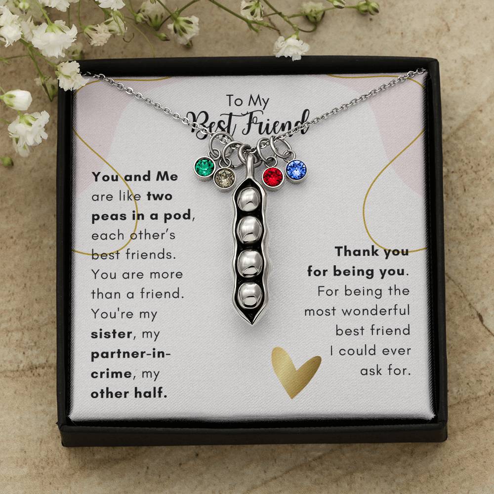 Best Friend, You And Me - Pea Pod Necklace 002