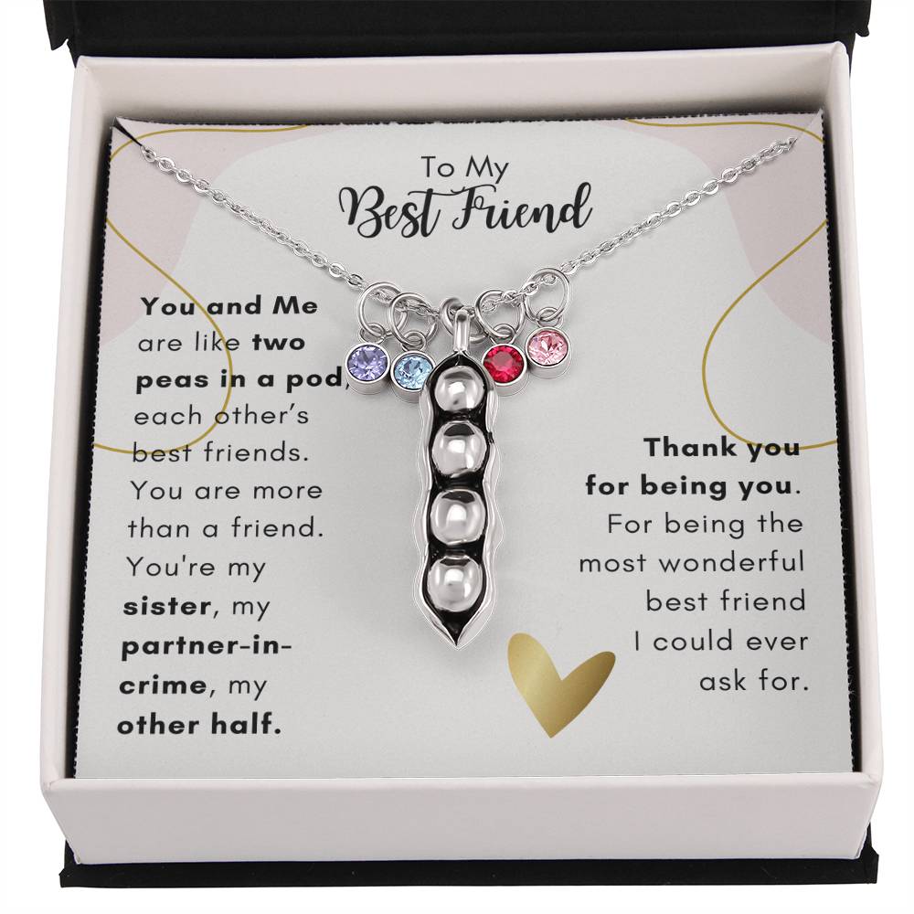 Best Friend, You And Me - Pea Pod Necklace 002