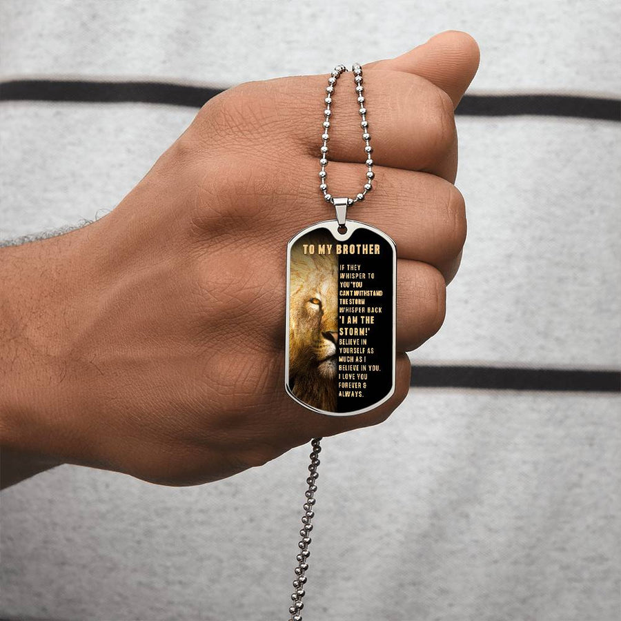 Brother Dog Tag necklace