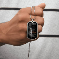 Thumbnail for Brother, We'll Fight Together - Luxury Dog Tag Necklace