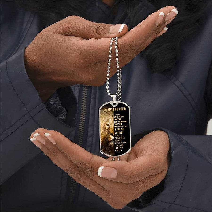 Brother Dog Tag necklace