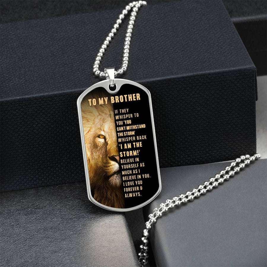 Brother Dog Tag necklace