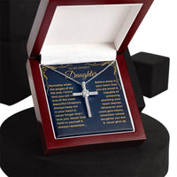 Thumbnail for [Almost Sold Out!] Daughter, Never Lose Faith - CZ Cross Necklace