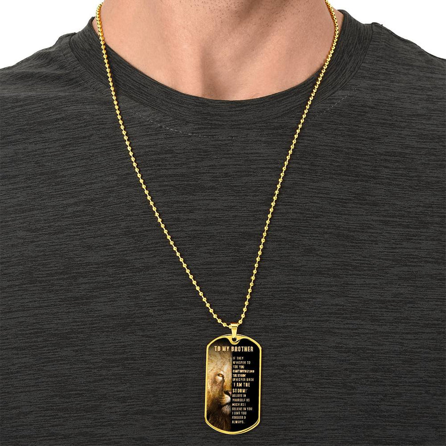Brother Dog Tag necklace