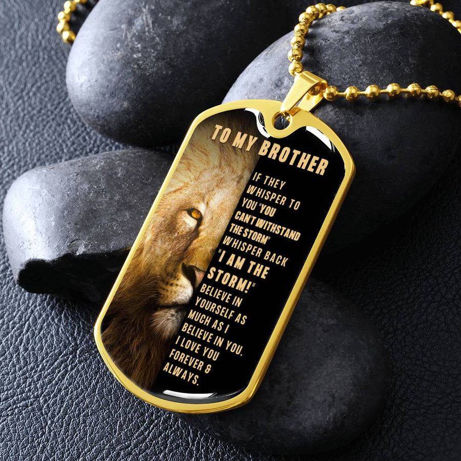Brother Dog Tag necklace
