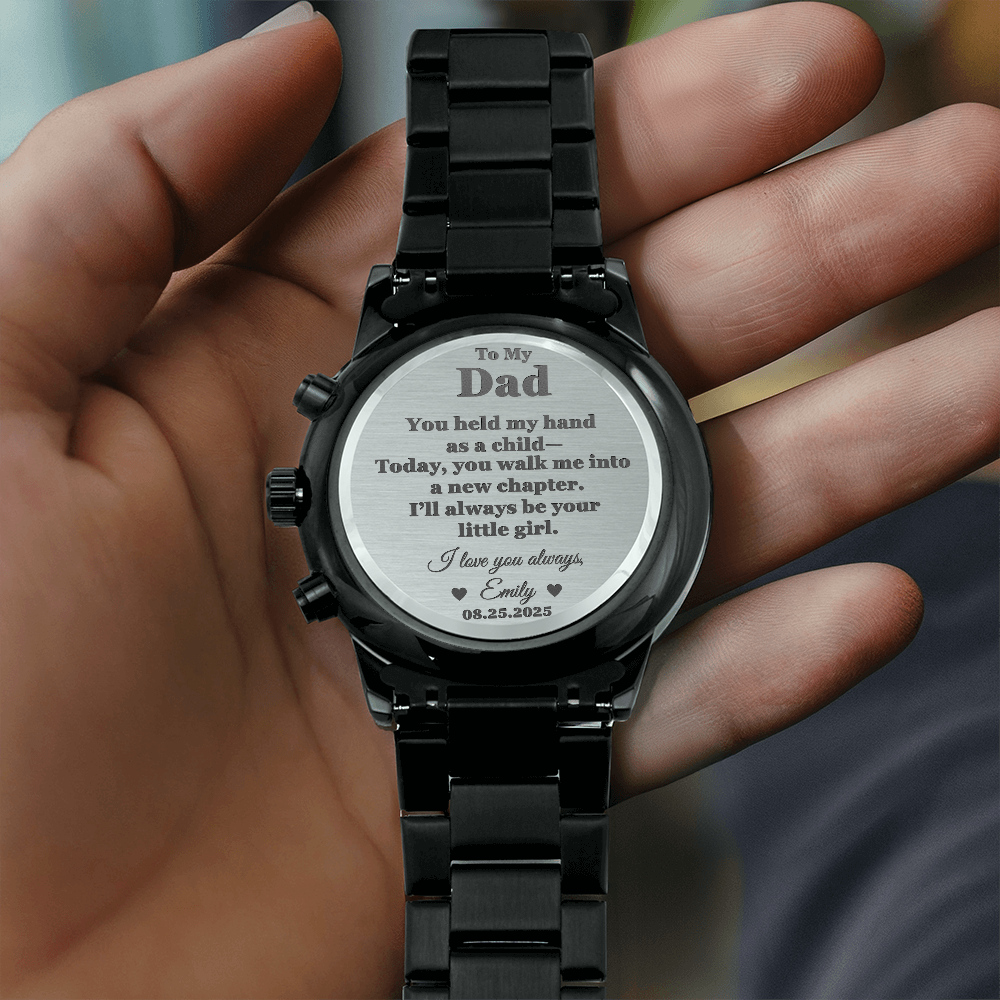 Father of the Bride Gift - Personalized Wrist Watch
