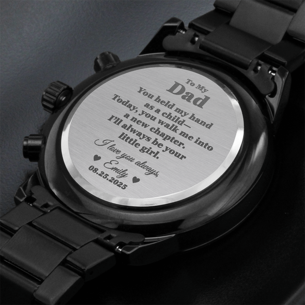 Father of the Bride Gift - Personalized Wrist Watch