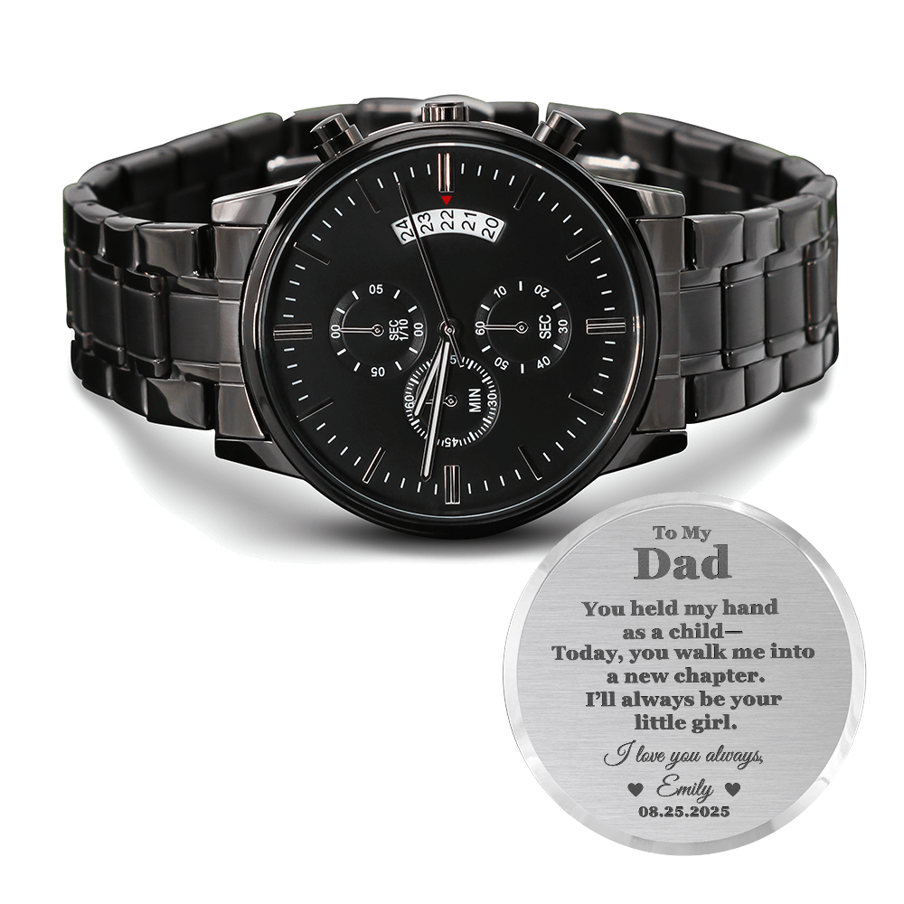 Father of the Bride Gift - Personalized Wrist Watch