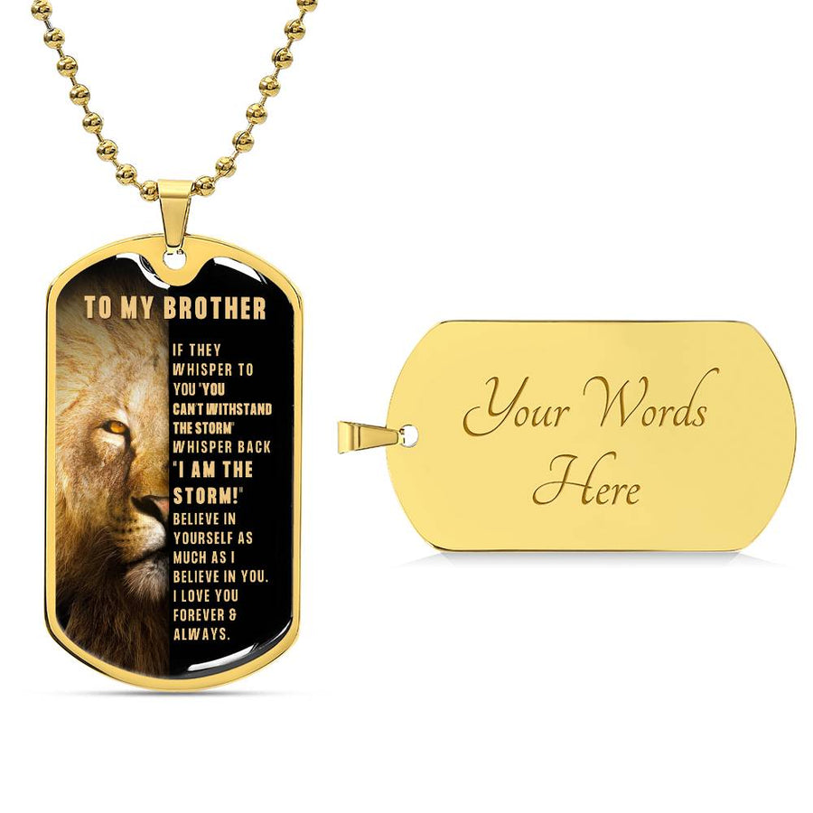 Brother Dog Tag necklace