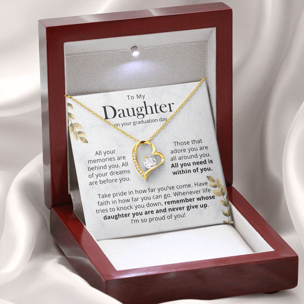Daughter, All You Need Is Within You - Forever Love Necklace