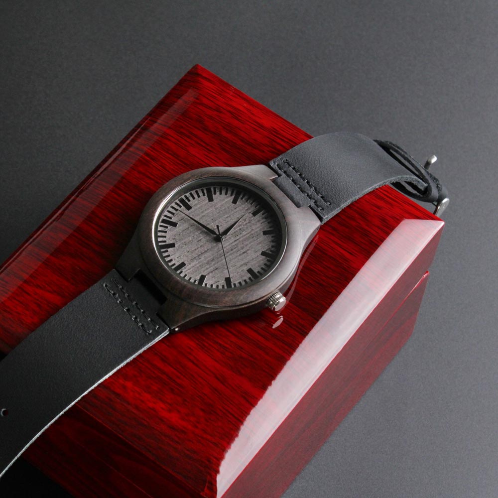 To My Grandson-In-Law - Engraved Wooden Watch