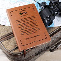 Thumbnail for To My Son, Graduation Gift - Leather Journal (S68)