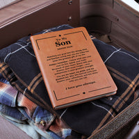 Thumbnail for To My Son, Graduation Gift - Leather Journal (S68)
