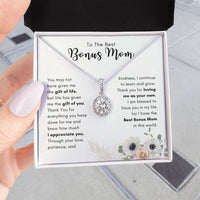 Thumbnail for To The Best Bonus Mom, The Gift Of You - Eternal Necklace