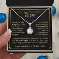 Thumbnail for To My Girlfriend, My Love & Light - Eternal Love Necklace - Personalize