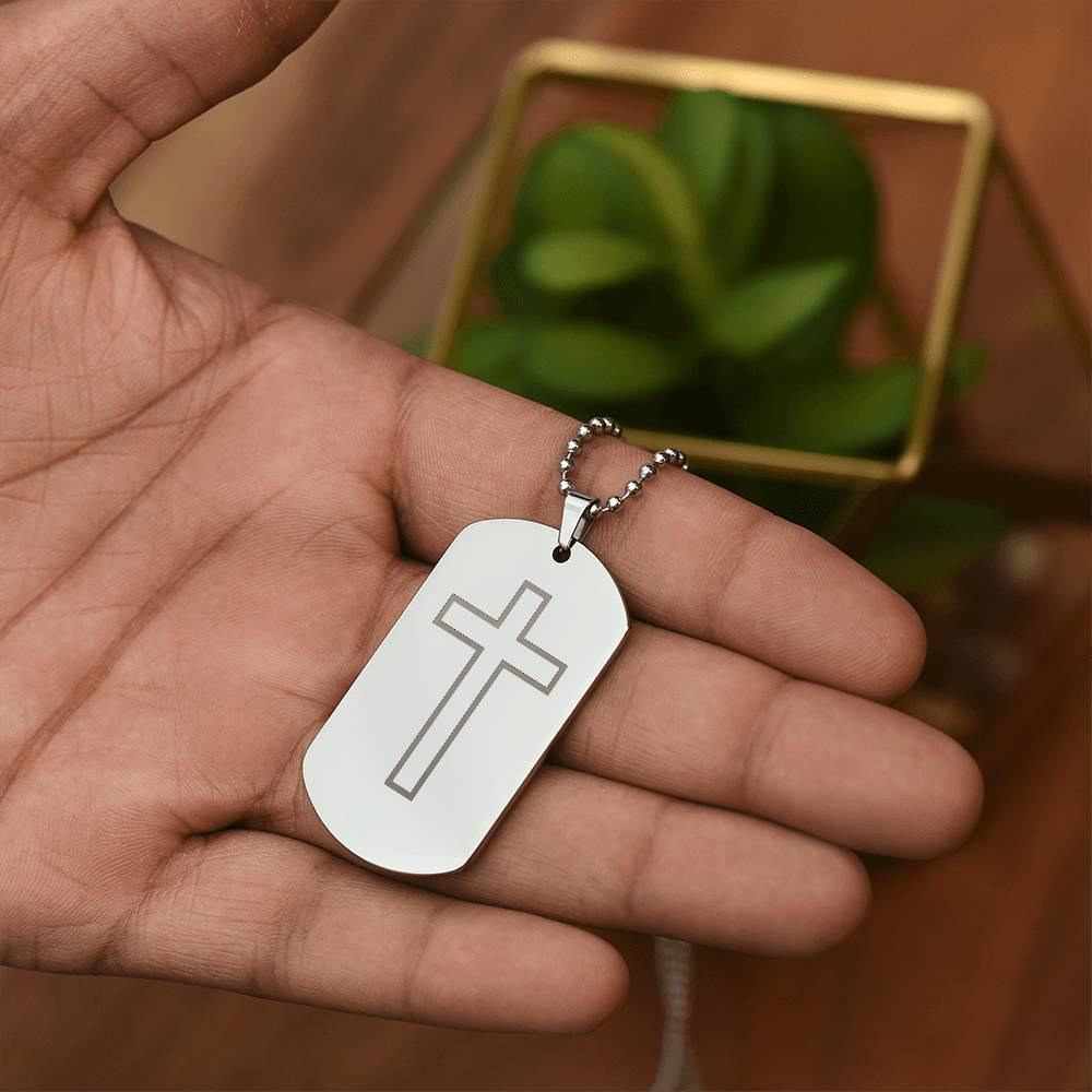 Engraved Dog Tag Necklace