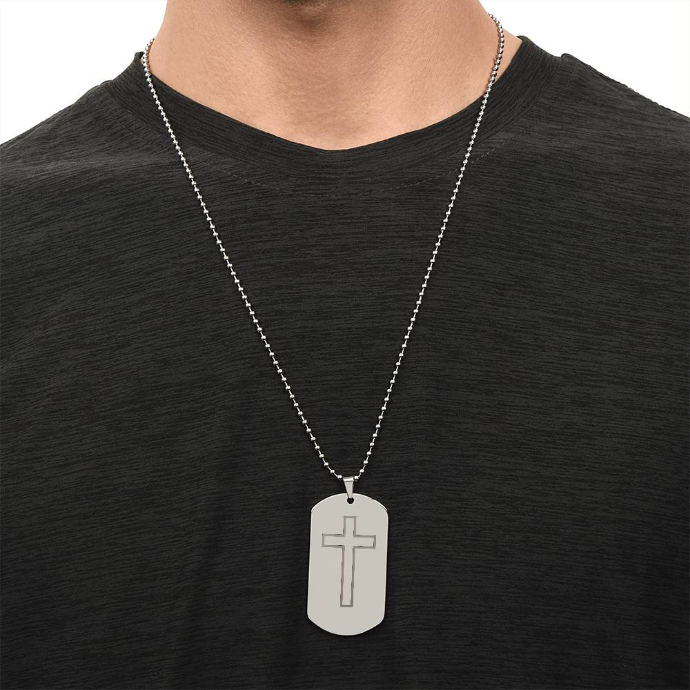 Engraved Dog Tag Necklace