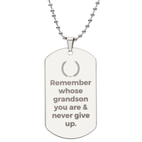 Thumbnail for Engraved Dog Tag Necklace - Faith - 009