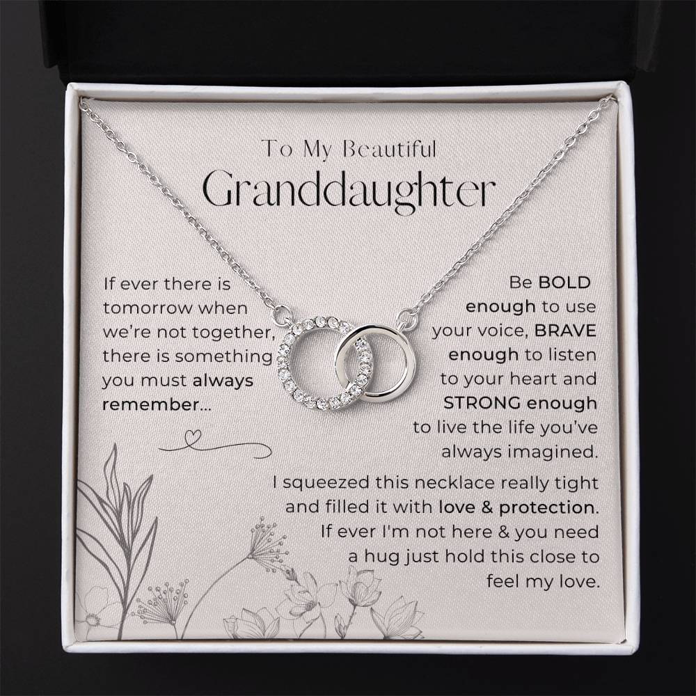 To My Granddaughter, Always Remember This - Infinity Circle Necklace