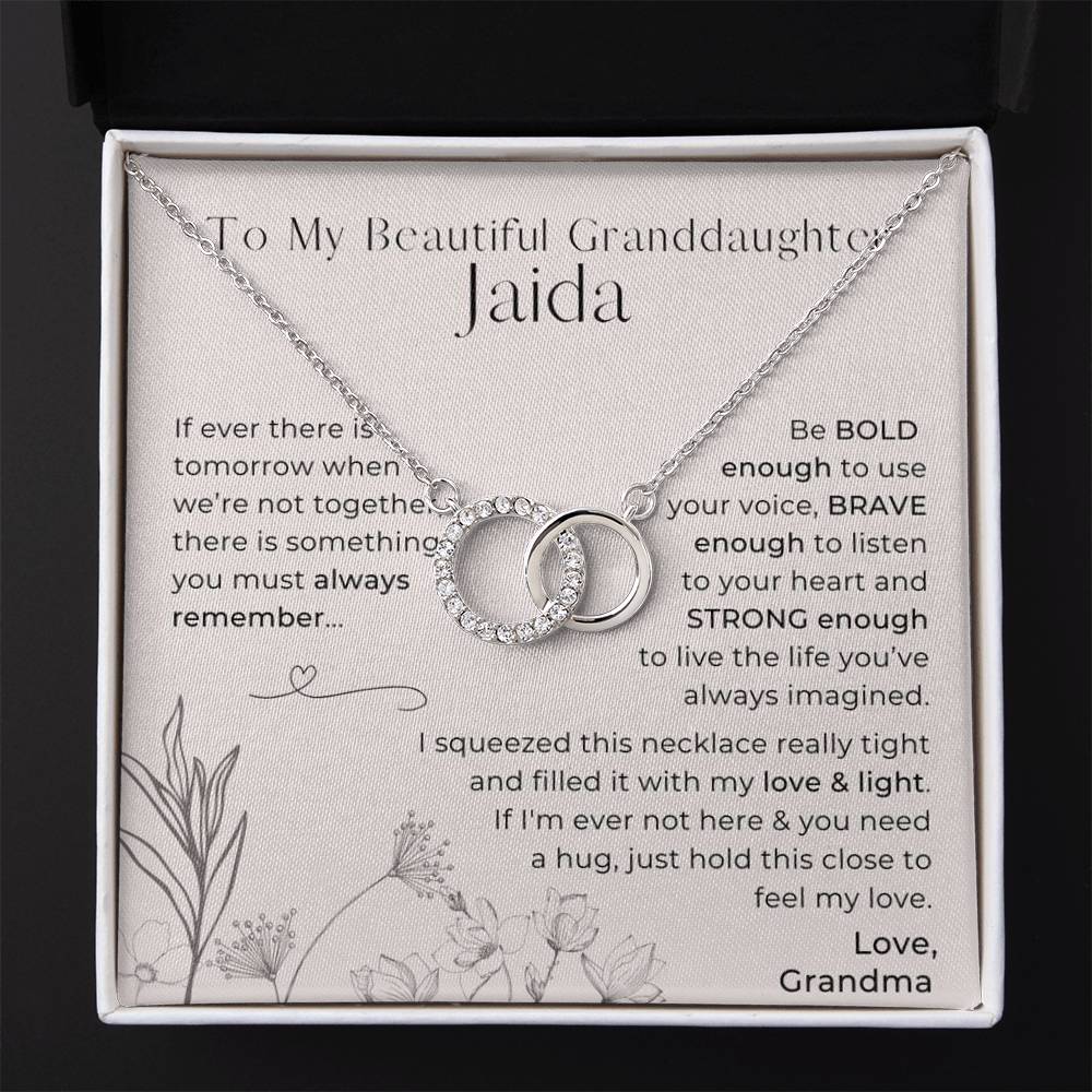 To My Granddaughter, Always Remember This - Infinity Circle Necklace (GD97-P)