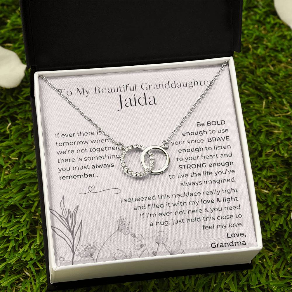 To My Granddaughter, Always Remember This - Infinity Circle Necklace (GD97-P)