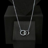 Thumbnail for To My Daughter, You Make Me Proud - Infinity Circle Necklace (D18)