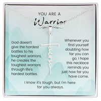 Thumbnail for You Are A Warrior - Faith Cross Necklace