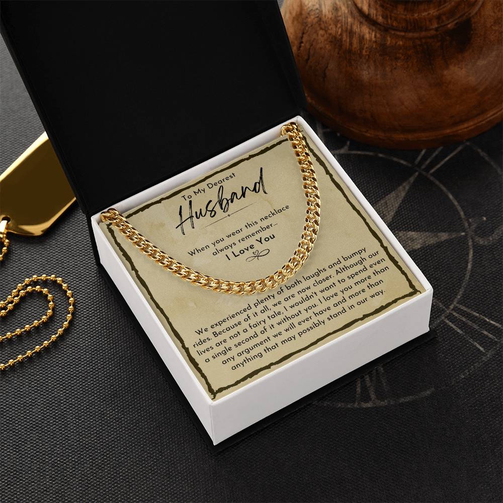 To My Husband, Always Remember - Cuban Link Chain
