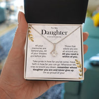 Thumbnail for Daughter, All You Need Is Within You - Ribbon Necklace