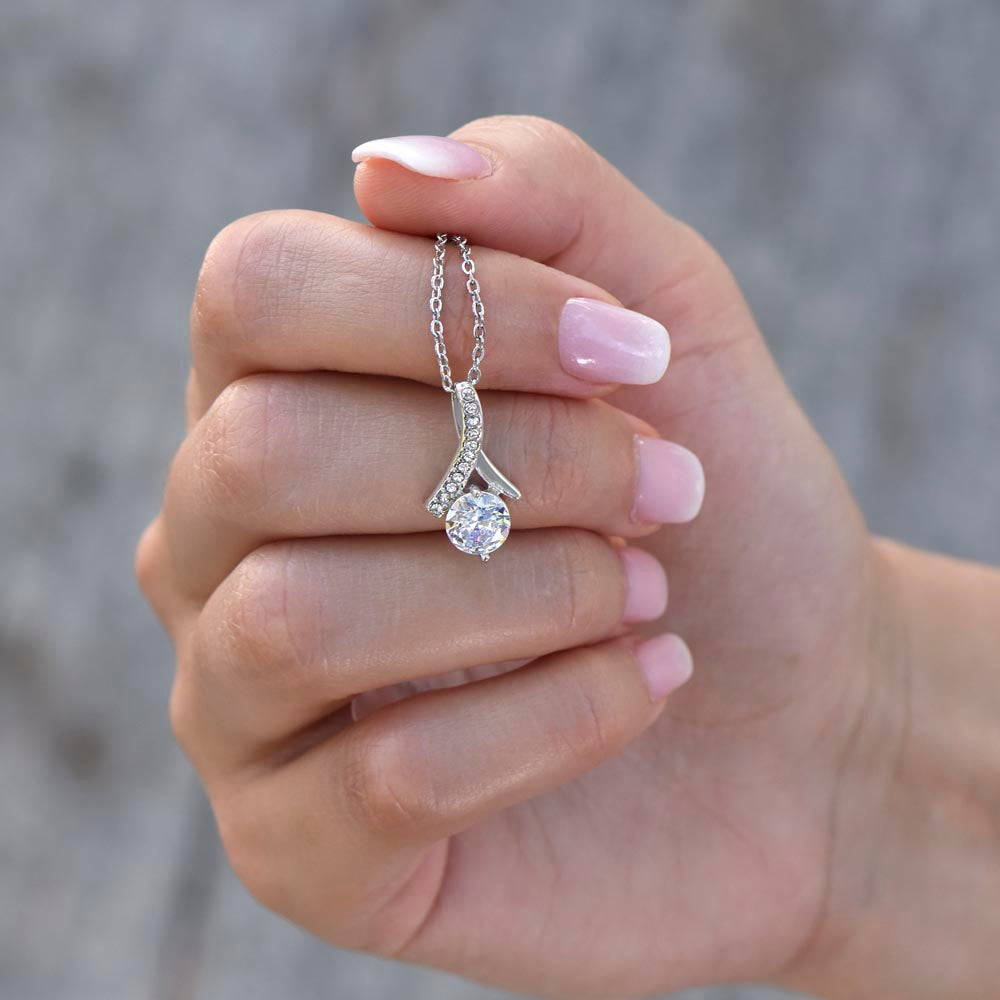 To My Daughter On Your Wedding Day – Personalized Forever Your Anchor Necklace (D35-P)
