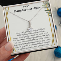 Thumbnail for To My Daughter-In-Law, You Are A Blessing - Alluring Beauty Necklace