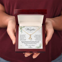 Thumbnail for To My Daughter On Your Wedding Day – Forever Your Anchor Gold Necklace (D36)