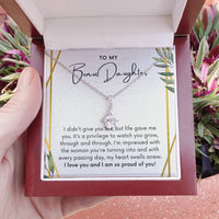 Thumbnail for To My Bonus Daughter, Life Gave Me You - Alluring Beauty Necklace