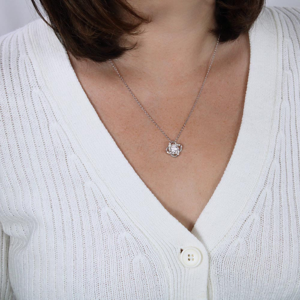 Daughter, You Make Me Proud - Love Knot Necklace (D20)