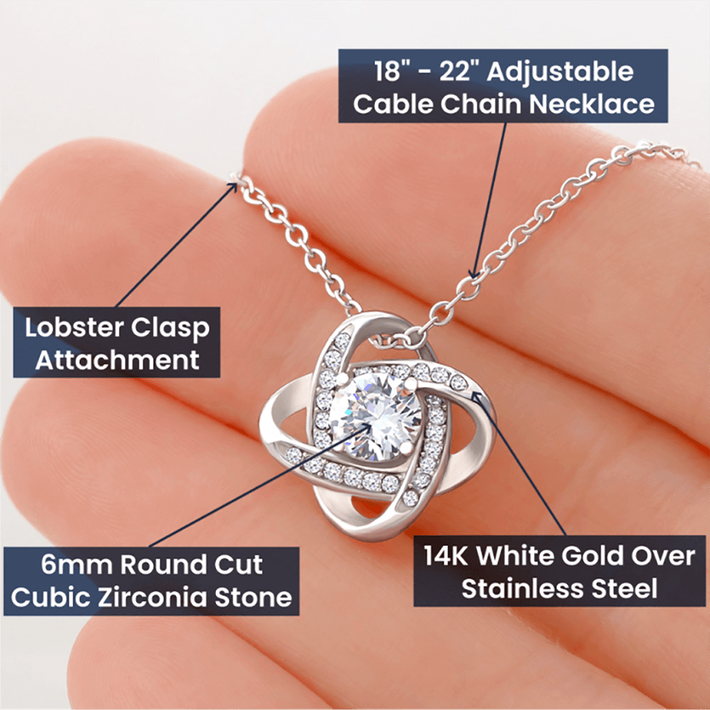 Daughter, You Make Me Proud - Love Knot Necklace (D20)