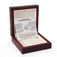 Thumbnail for Granddaughter, My Most Beautiful Chapter - Love Knot Necklace Gift Set (GD130)