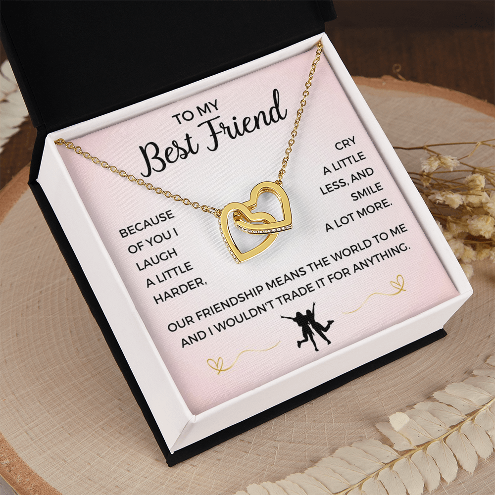 To My Best Friend Necklace. Meaningful Friendship Gift (BF3)
