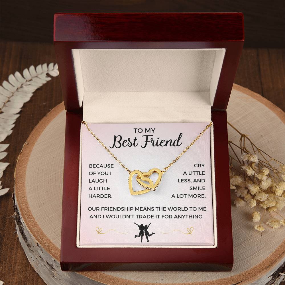 To My Best Friend Necklace. Meaningful Friendship Gift (BF3)