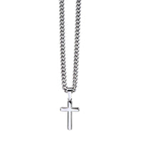 Thumbnail for Husband, Meeting You Was Fate - Cuban Chain Cross Necklace