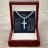 Thumbnail for [ALMOST SOLD OUT] Son, Faith - Cuban Chain Cross Necklace