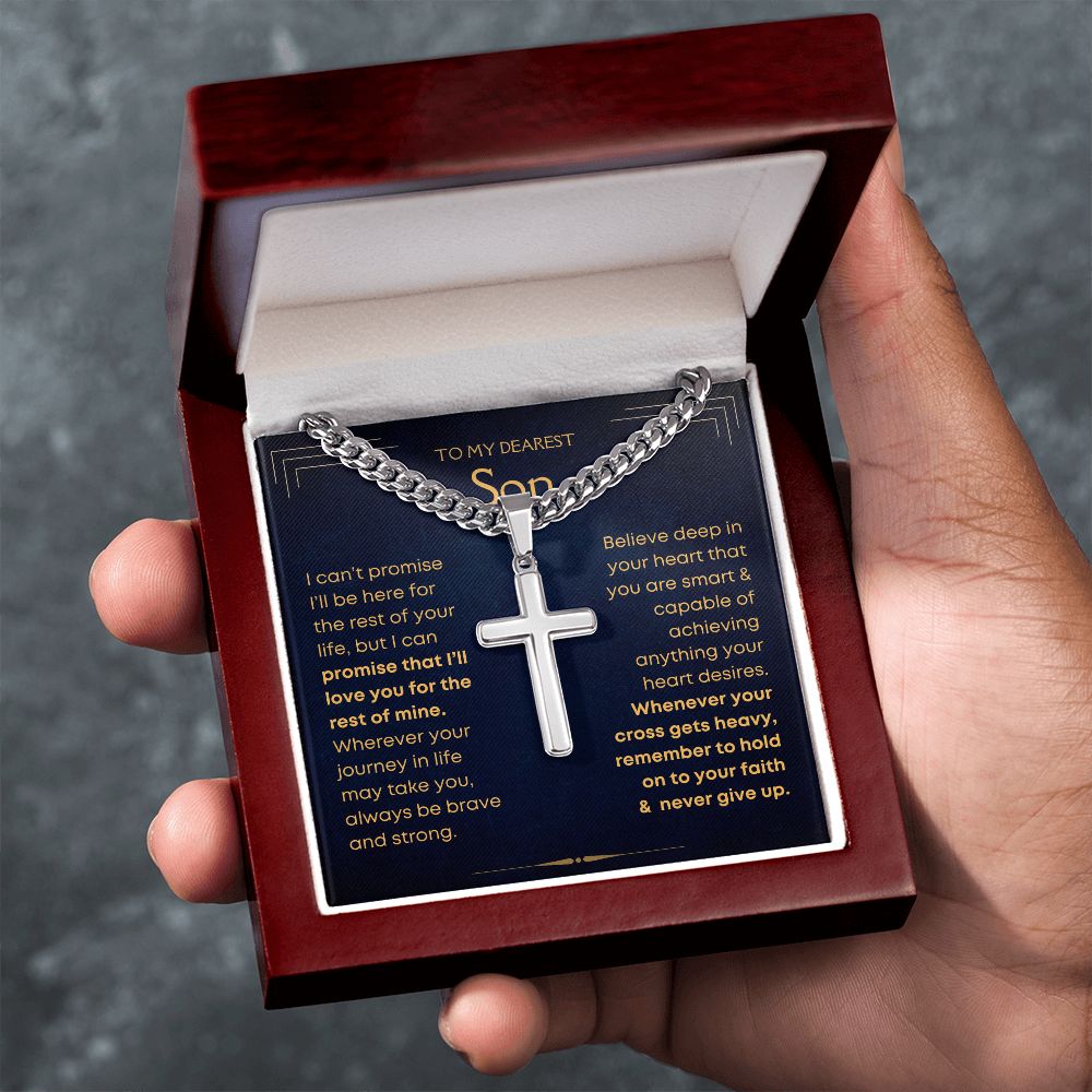 [ALMOST SOLD OUT] Son, Faith - Cuban Chain Cross Necklace