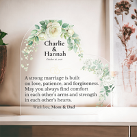 Thumbnail for Personalized Wedding Gift for Newlyweds | Heart Acrylic Keepsake