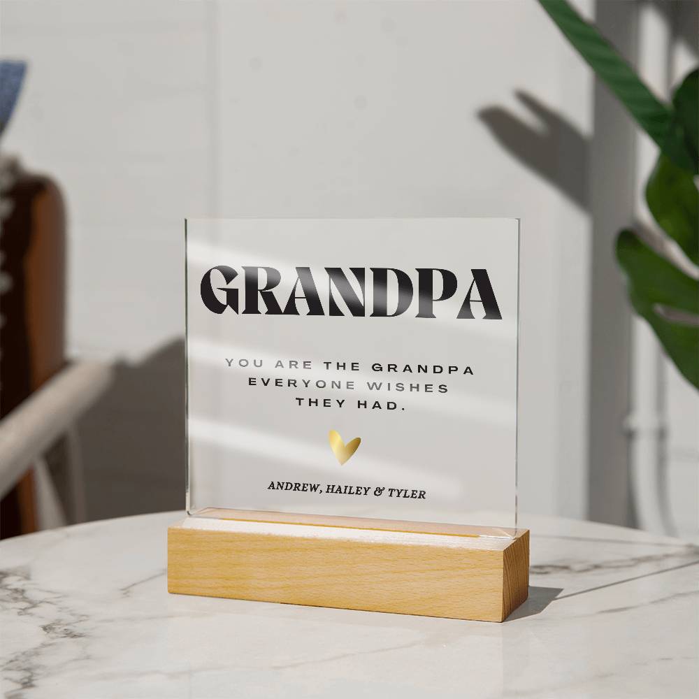 Grandpa, Premium Acrylic Plaque (GP01)