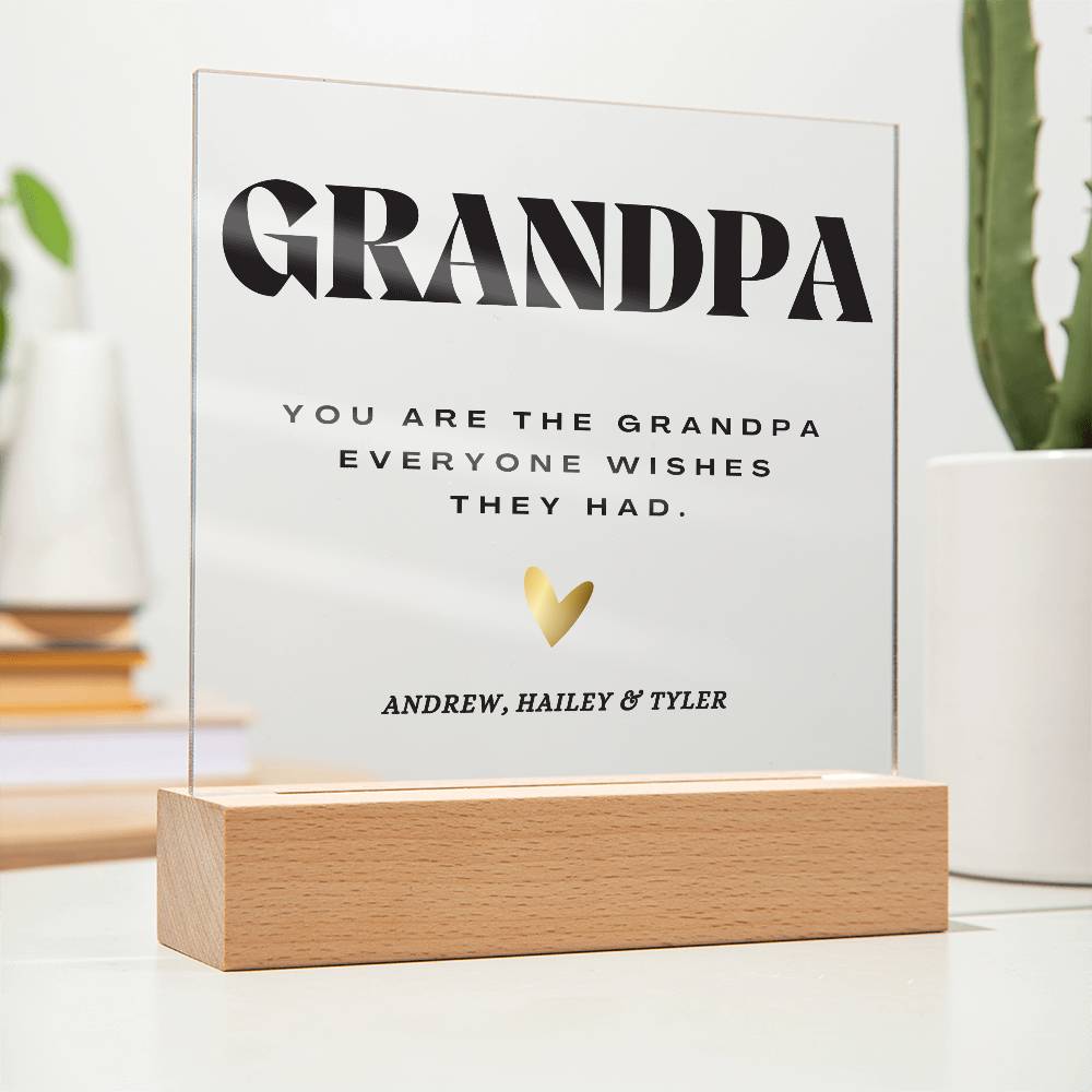 Grandpa, Premium Acrylic Plaque (GP01)