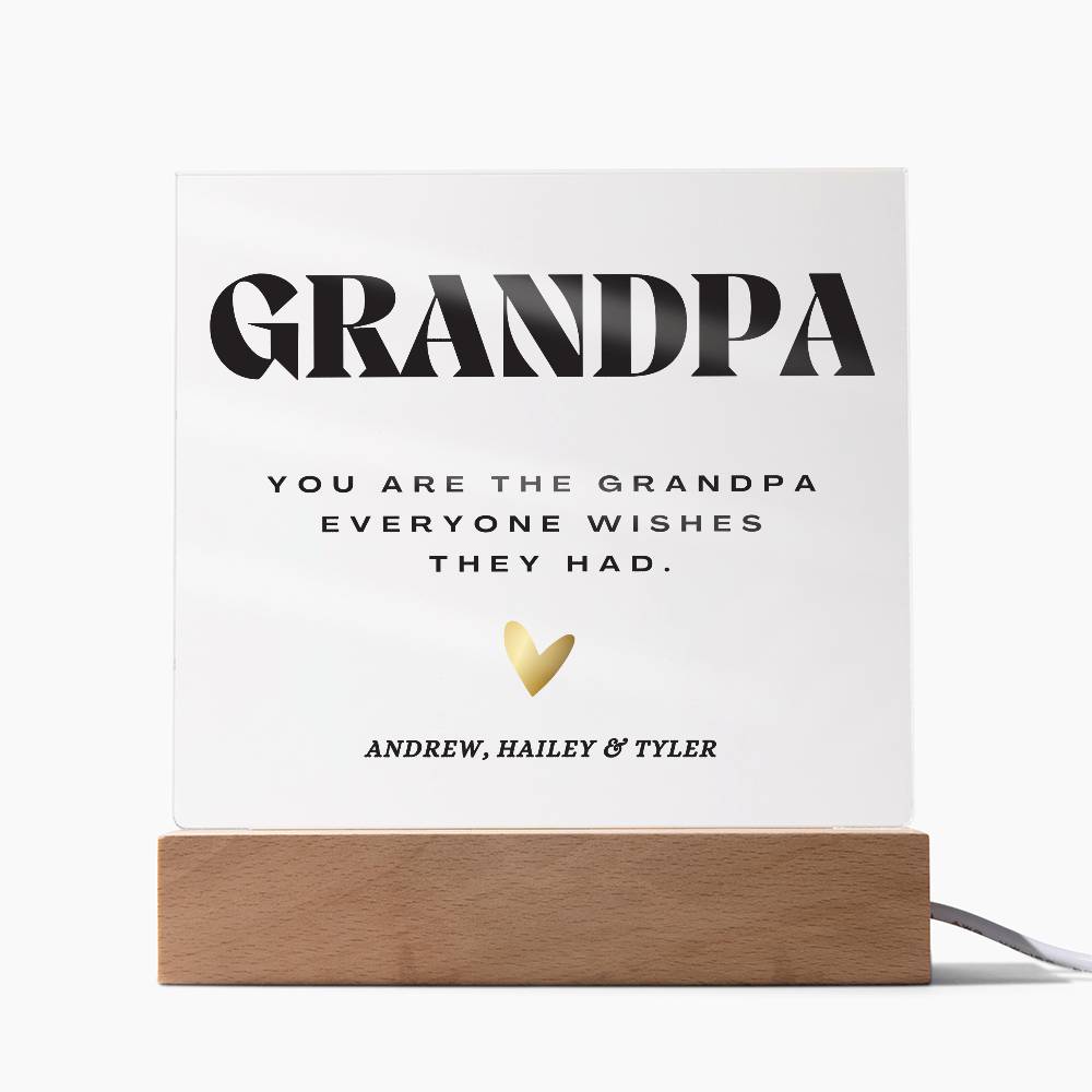 Grandpa, Premium Acrylic Plaque (GP01)