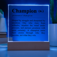 Thumbnail for Definition of Champion - Acrylic Plaque