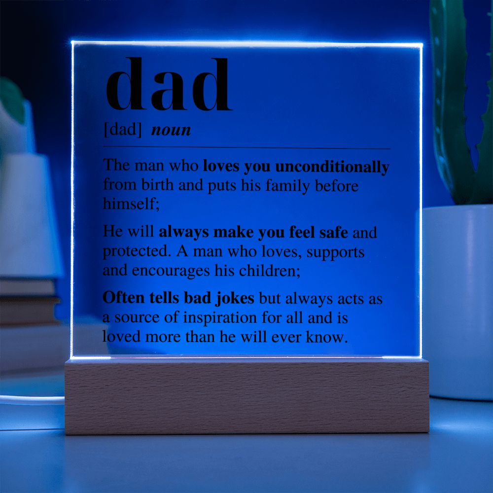 Dad, Definition of Dad - Acrylic Plaque