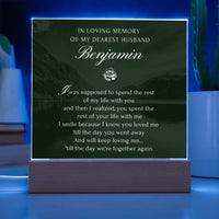Thumbnail for In Loving Memory Of My Dearest Husband - Personalized Acrylic Plaque