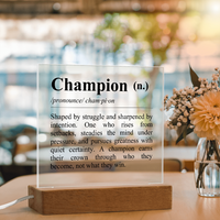 Thumbnail for Definition of Champion - Acrylic Plaque